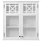 Alaterre Furniture Derby 27"W x 29"H Wall Mounted Bath Storage Cabinet with Glass Cabinet Doors ANDE76WH - alternate 7